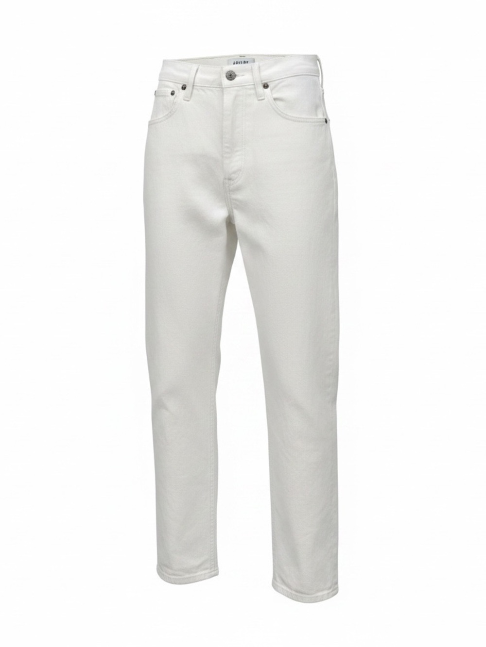 AGOLDE White High-Rise Straight Leg Jeans